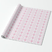 “Coquette Heart & Bow Wrapping Paper – Pink Romant ラッピングペーパー (アンロールド)
