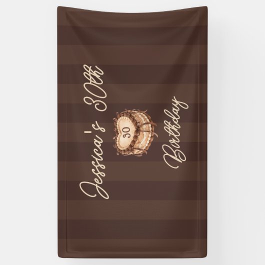 Coquette Heart Cake Banner 横断幕 (縦)