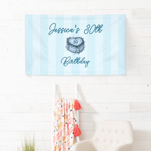 Coquette Heart Cake Banner 横断幕 (インサイチュ)