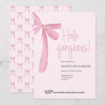 Coquette Hello Gorgeous ピンクのリボン ガレンティヌスの日 