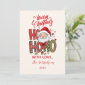 Coquette Ho Ho Ho Santa Christmas シーズンカード (スタンド正面)