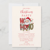Coquette Ho Ho Ho Santa Christmas 招待状 (正面)