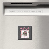 Coquette I'm Literally Just A Girl Funny Sad Hamst マグネット (インサイチュ (食洗機))