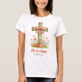 Coquette Jesus, Jesus Easter, He is Risen Tシャツ (正面)