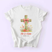 Coquette Jesus, Jesus Easter, He is Risen Tシャツ
