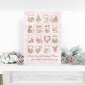 Coquette Kawaii Cat Christmas カード