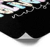 Coquette Labor And Delivery Nurse Crewneck, Bow St ポスター (角)