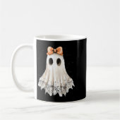 Coquette Lace Ghost Boo In Boojee Halloween Soky S コーヒーマグカップ (左)