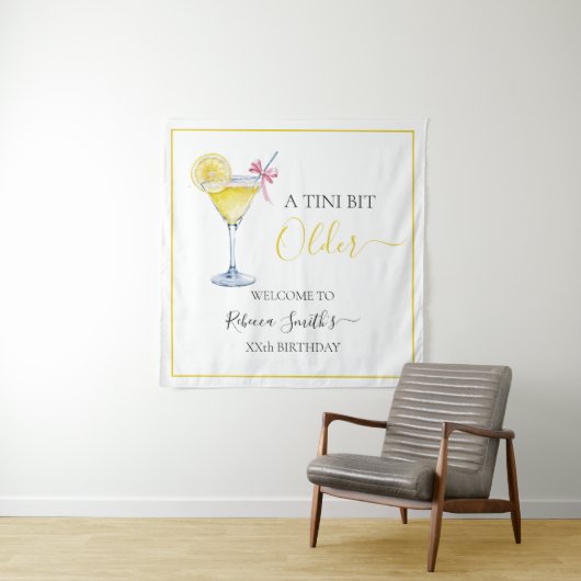 Coquette lemon cocktail A tini bit Older birthday タペストリー (インサイチュ)