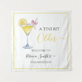 Coquette lemon cocktail A tini bit Older birthday タペストリー (正面)