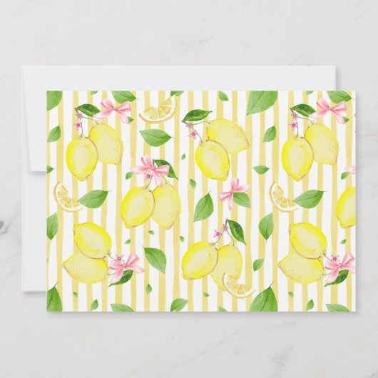 Coquette lemon cocktail A tini bit Older birthday 招待状 (裏面)