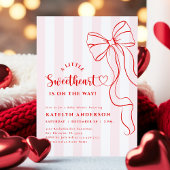 Coquette Little Sweetheart Baby Shower Invitation 招待状