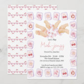 Coquette Mahjong Party 招待状 (正面/裏面)