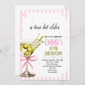 Coquette Martini Birthday Invitation 招待状 (正面/裏面)