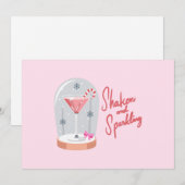 Coquette Martini Snow Globe シーズンカード (正面/裏面)