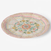 Coquette Mexican Talavera ペーパープレート (アングル)