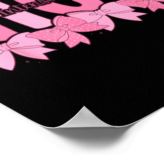 Coquette Nicu Nurse Nk Bow Neonatal Intensive Care ポスター (角)