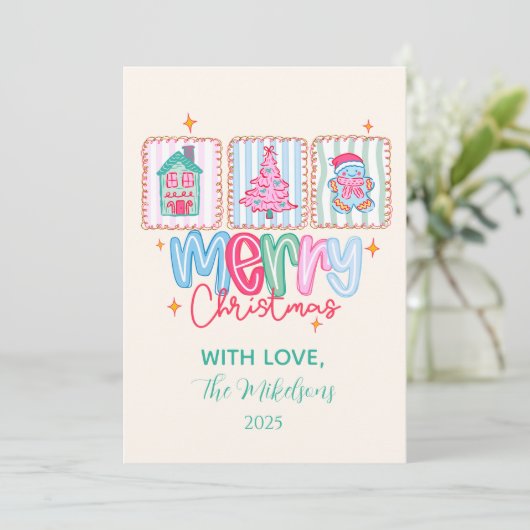 Coquette Pastel Christmas シーズンカード (スタンド正面)