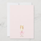 Coquette Pearls and Prosecco Bridal Shower 招待状 (裏面)