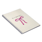 Coquette Pink Bow Aesthetic Notebook - Be A Good G ノートブック (右側)