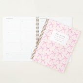 Coquette Pink Bow Modern Planner プランナー手帳 (ディスプレー)