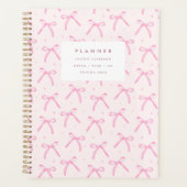Coquette Pink Bow Modern Planner プランナー手帳 (正面)