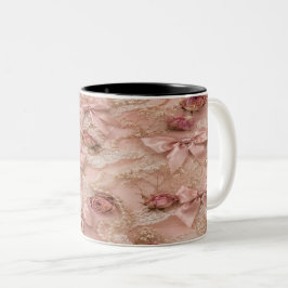 Coquette Pink Bow Mug ツートーンマグカップ