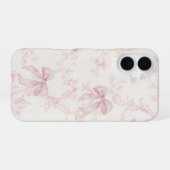 Coquette Pink Bow Phone Case |  iPhone 16ケース (裏面横)