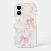 Coquette Pink Bow Phone Case |  iPhone 16ケース (裏面)