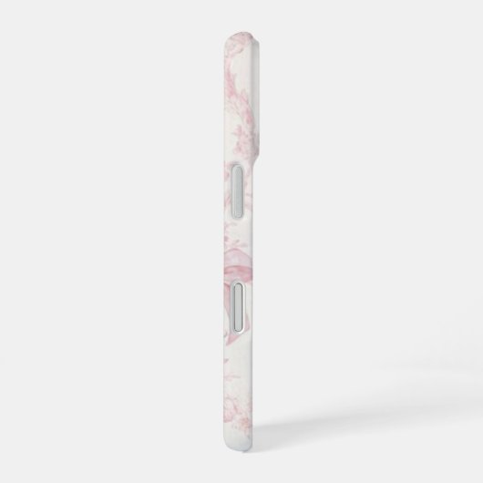 Coquette Pink Bow Phone Case |  iPhone 16ケース (右側面)