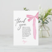 Coquette Pink Bow ribbon Bridal Shower (スタンド正面)