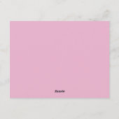 Coquette Pink Bow Wavy Border  Note card 招待状 (裏面)