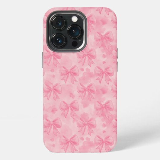 Coquette Pink Bows iPhoneケース (裏面)