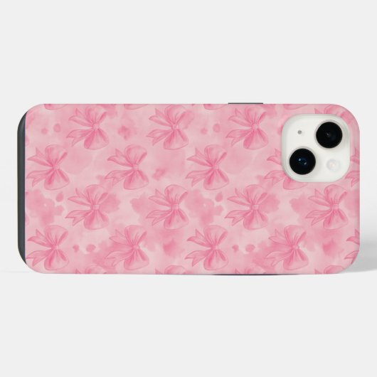 Coquette Pink Bows iPhoneケース (裏面横)