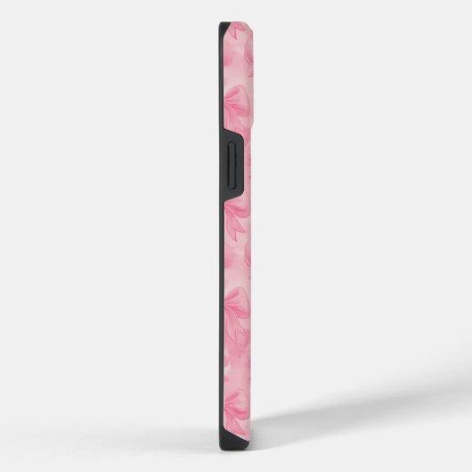 Coquette Pink Bows iPhoneケース (右側面)