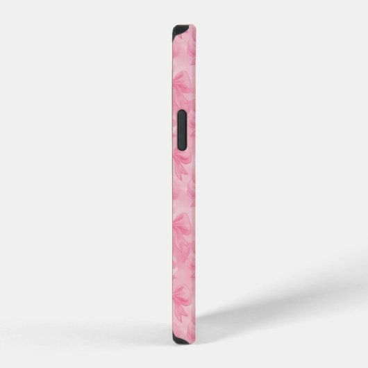 Coquette Pink Bows iPhoneケース (右側面)