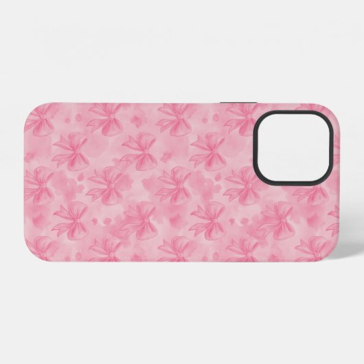 Coquette Pink Bows iPhoneケース (裏面横)