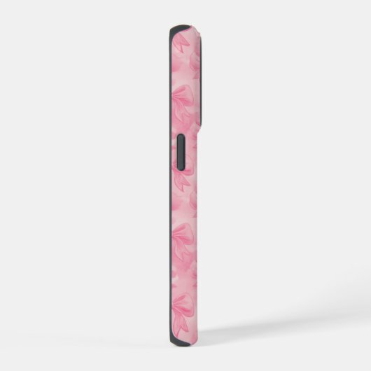 Coquette Pink Bows iPhoneケース (右側面)