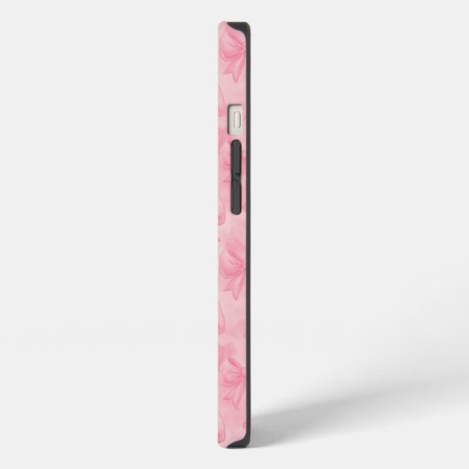 Coquette Pink Bows iPhoneケース (左側面)