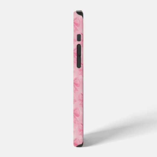 Coquette Pink Bows iPhoneケース (左側面)