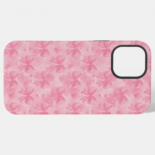 Coquette Pink Bows iPhoneケース (裏面横)