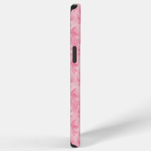 Coquette Pink Bows iPhoneケース (右側面)