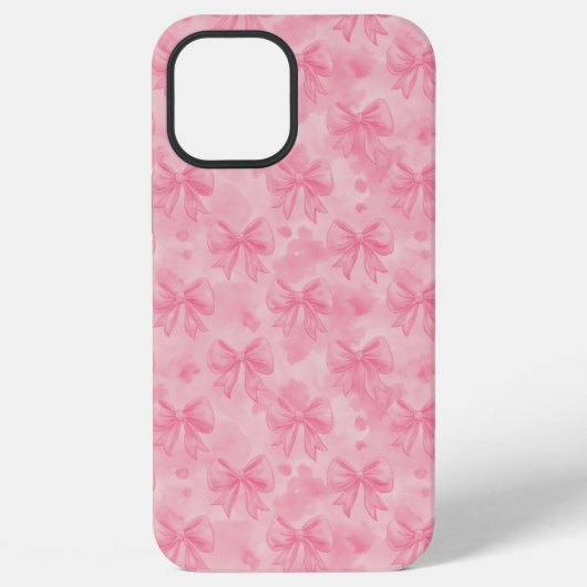 Coquette Pink Bows iPhoneケース (裏面)
