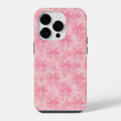 Coquette Pink Bows iPhoneケース (裏面)