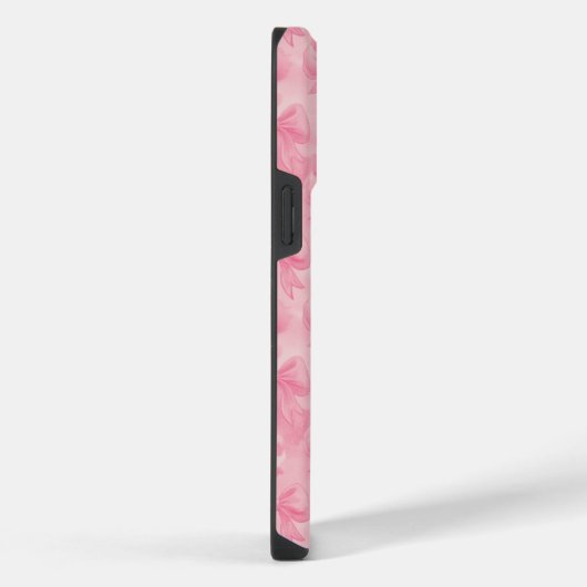Coquette Pink Bows iPhoneケース (右側面)