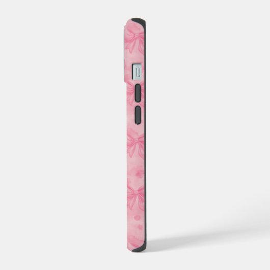 Coquette Pink Bows iPhone 15ケース (左側面)