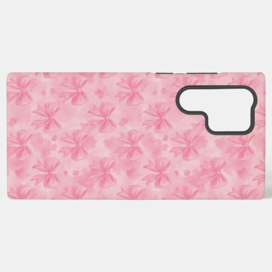 Coquette Pink Bows Samsung Galaxyケース (裏面横)