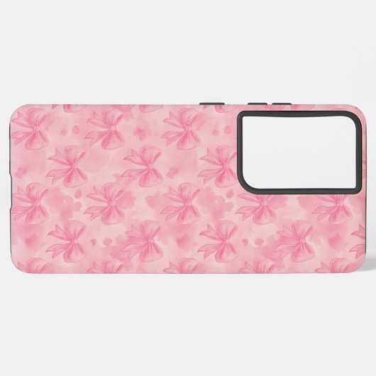 Coquette Pink Bows Samsung Galaxyケース (左側面)