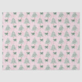 Coquette Pink Christmas Tree Tissue Paper 薄葉紙 (正面)