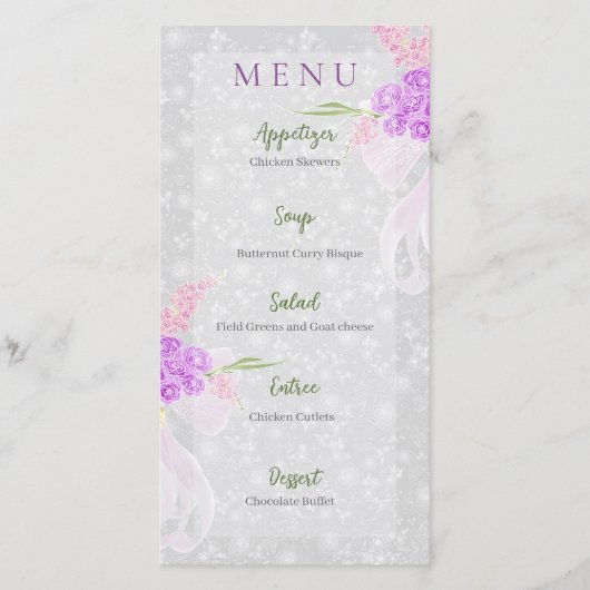 Coquette pink sheer bow and Bouquet  (正面)